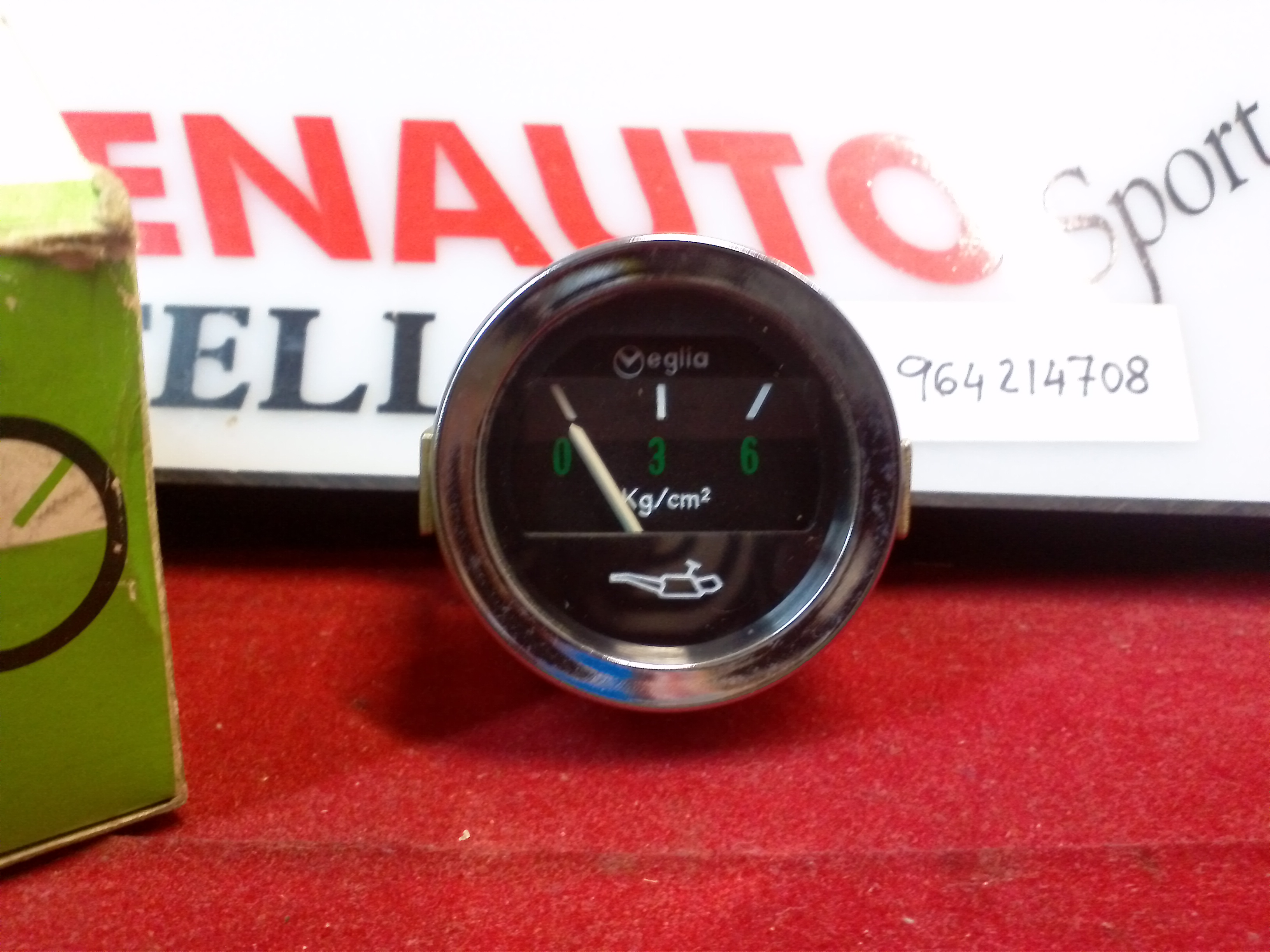 *RELOJ PRESION ACEITE UNIV. 12V 6KG 52MM 454259 VEGLIA